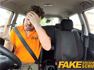fake Driving college fabulous super-naughty learners secretly shag